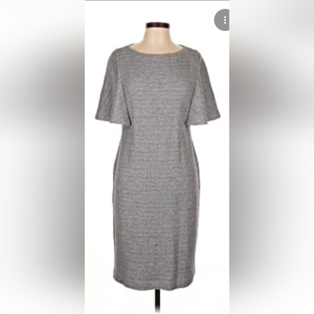 Ronen Chen Gray Angel Wing Sleeved Ribbed Dress Size 8*NORDSTROMS